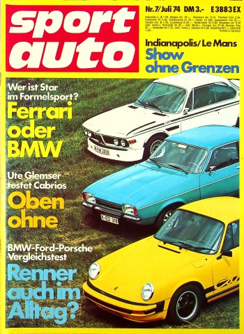 Deckblatt Sport Auto (07/1974)